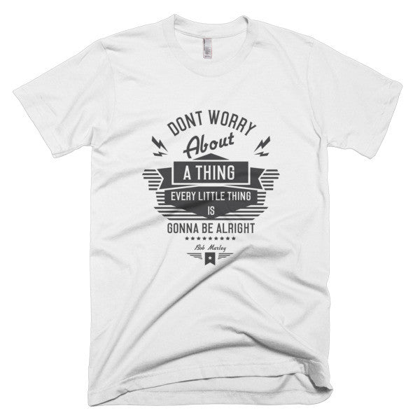 Short sleeve men's t-shirt - don't worry